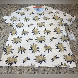 Alexander Julian Floral V Neck Tee